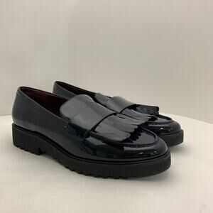 Sarto by Franco Sarto Calista Chunky Loafer Kiltie Moc Toe Navy Blue Womens 9.5